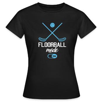Floorball Mode Unihockey Floor Ball - T-shirt Femme - noir - Devant - AI Model Female 172 dark (172cm)