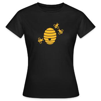 Miel - T-shirt Femme - noir - Devant - AI Model Female 172 dark (172cm)