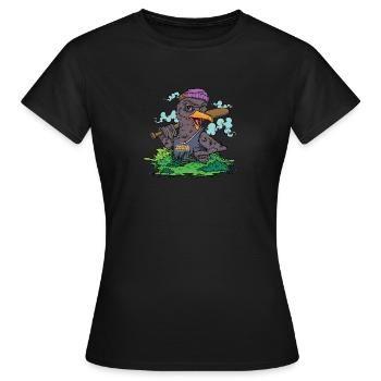 Grounded Bird - Women's T-Shirt - black - Front - AI Model Female 172 dark (172cm)