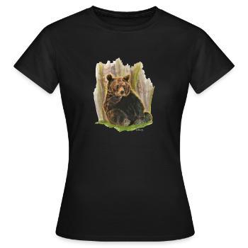 Wester Grizzly - T-shirt Femme - noir - Devant - AI Model Female 172 dark (172cm)