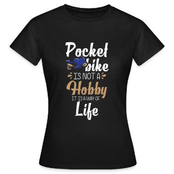 Motorrad Bikerin Zweirad Sohn - Frauen T-Shirt - Schwarz - Vorne - AI Model Female 172 dark (172cm)