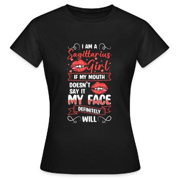 Schütze Sterne Konstellation - Frauen T-Shirt - Schwarz - Vorne - AI Model Female 172 dark (172cm)
