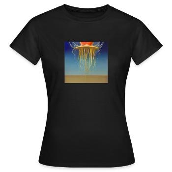 Méduses de surface - T-shirt Femme - noir - Devant - AI Model Female 172 dark (172cm)