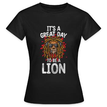 König Rudel Stolz - Frauen T-Shirt - Schwarz - Vorne - AI Model Female 172 dark (172cm)