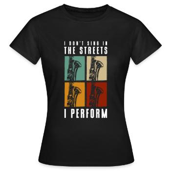 Musicien Art Créatif - T-shirt Femme - noir - Devant - AI Model Female 172 dark (172cm)