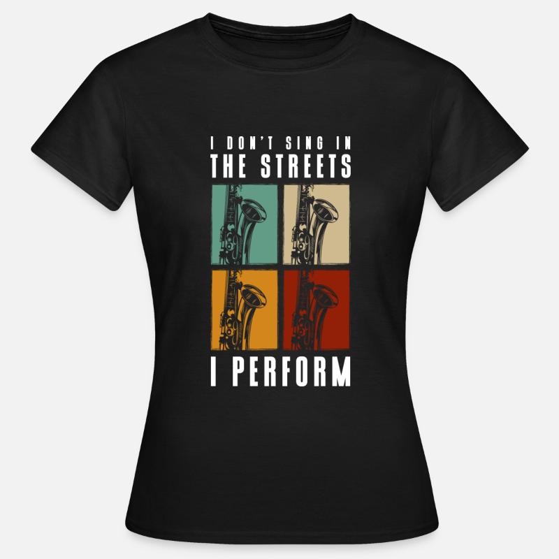 Musiker Kunst Kreativ - Dame-T-shirt - sort