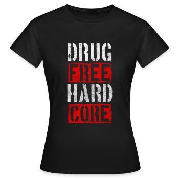 Jeûne sans drogue Articulation saine - T-shirt Femme - noir - Devant - AI Model Female 172 dark (172cm)