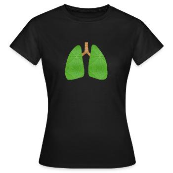 Grüne Lunge - Frauen T-Shirt - Schwarz - Vorne - AI Model Female 172 dark (172cm)