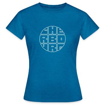 Cherbourg White Contour - Women's T-Shirt - antique blue sapphire heather - Front - AI Model Female 172 dark (172cm)