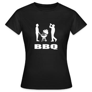 BBQ - Frauen T-Shirt - Schwarz - Vorne - AI Model Female 172 dark (172cm)