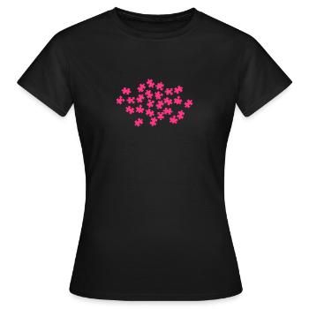 Puzzle - T-shirt Femme - noir - Devant - AI Model Female 172 dark (172cm)