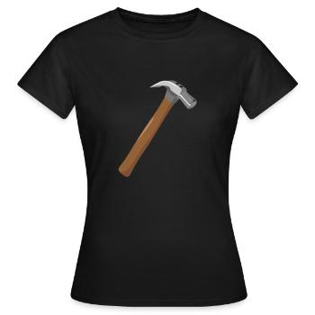 Hammer - Frauen T-Shirt - Schwarz - Vorne - AI Model Female 172 dark (172cm)