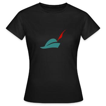 Chapeau de piper - T-shirt Femme - noir - Devant - AI Model Female 172 dark (172cm)
