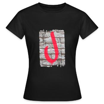 mur j - T-shirt Femme - noir - Devant - AI Model Female 172 dark (172cm)