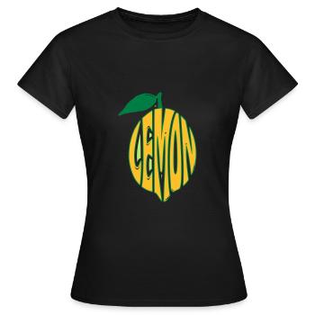 Citron citron - T-shirt Femme - noir - Devant - AI Model Female 172 dark (172cm)