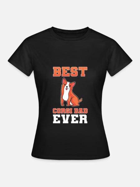 Corgi - Frauen T-Shirt - Schwarz