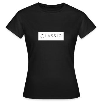 Classic white - Frauen T-Shirt - Schwarz - Vorne - AI Model Female 172 dark (172cm)