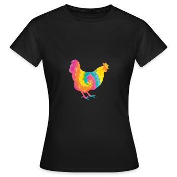 Poules Poule - T-shirt Femme - noir - Devant - AI Model Female 172 dark (172cm)