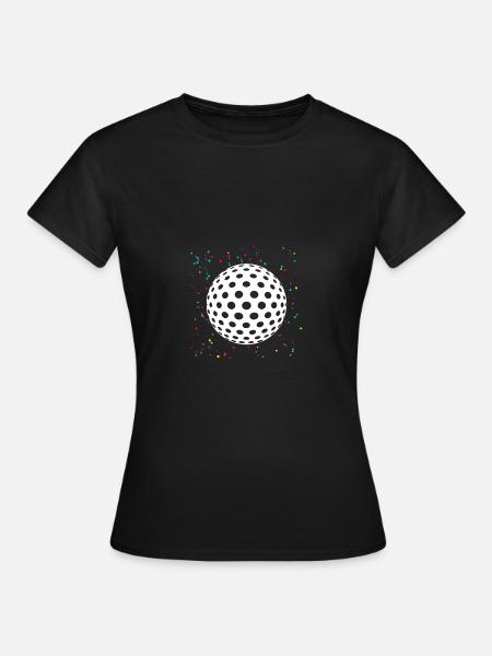 Golfspieler Golf - Frauen T-Shirt - Schwarz