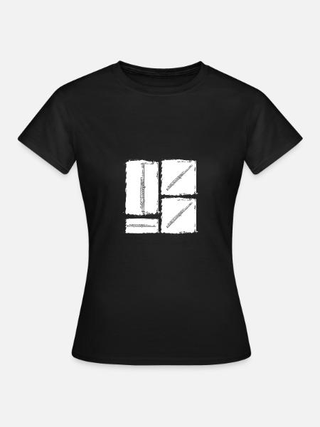 Flötist Querflöte - Frauen T-Shirt - Schwarz