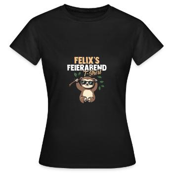Paresseux Felix - T-shirt Femme - noir - Devant - AI Model Female 172 dark (172cm)