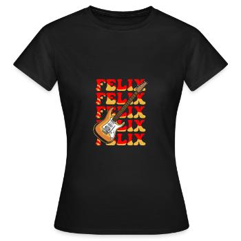 Felix - Frauen T-Shirt - Schwarz - Vorne - AI Model Female 172 dark (172cm)