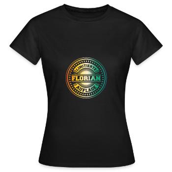 Florian - Frauen T-Shirt - Schwarz - Vorne - AI Model Female 172 dark (172cm)