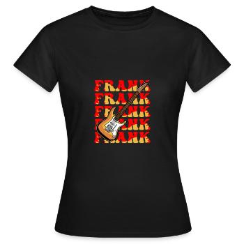 Frank - Frauen T-Shirt - Schwarz - Vorne - AI Model Female 172 dark (172cm)