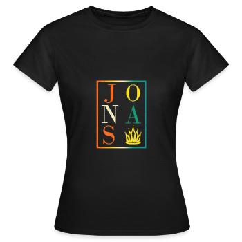 Jonas - Frauen T-Shirt - Schwarz - Vorne - AI Model Female 172 dark (172cm)