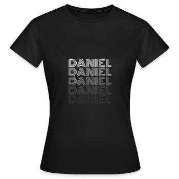 Daniel - Frauen T-Shirt - Schwarz - Vorne - AI Model Female 172 dark (172cm)