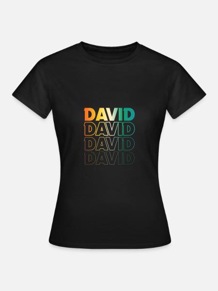 David - Frauen T-Shirt - Schwarz