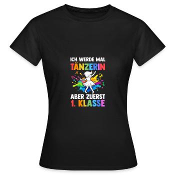 Tierärztin Erste Klasse Einschulung Schulkind - Frauen T-Shirt - Schwarz - Vorne - AI Model Female 172 dark (172cm)