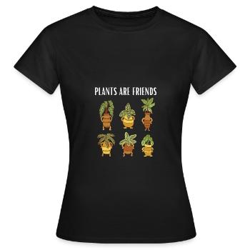 Plantes - T-shirt Femme - noir - Devant - AI Model Female 172 dark (172cm)