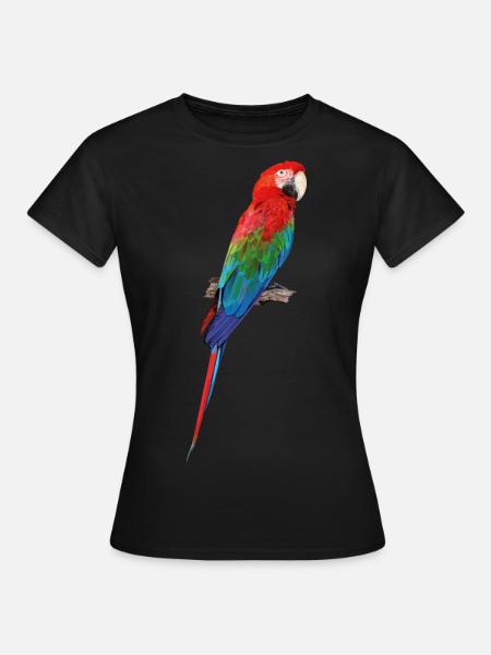 Grünflügelaras - Frauen T-Shirt - Schwarz