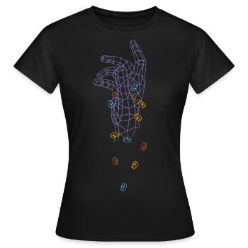 Pilules de refroidissement - T-shirt Femme - noir - Devant - AI Model Female 172 dark (172cm)