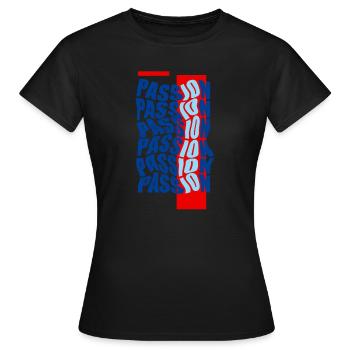 passion - T-shirt Femme - noir - Devant - AI Model Female 172 dark (172cm)