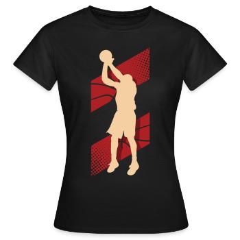 Basketball Basketballer - Frauen T-Shirt - Schwarz - Vorne - AI Model Female 172 dark (172cm)