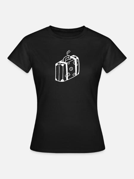 Valise bagages - T-shirt Femme - noir