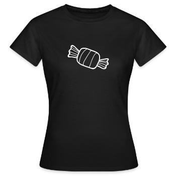bonbons - T-shirt Femme - noir - Devant - AI Model Female 172 dark (172cm)