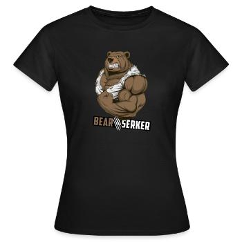Bearserker - T-shirt Femme - noir - Devant - AI Model Female 172 dark (172cm)