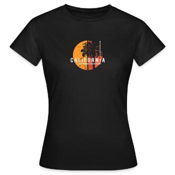 Berkeley, Kalifornien, kühle Palme, einheimisch - Frauen T-Shirt - Schwarz - Vorne - AI Model Female 172 dark (172cm)