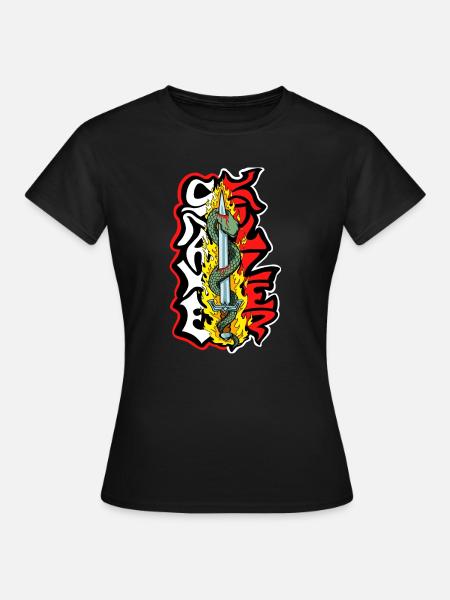 Schlangen-Killer - Frauen T-Shirt - Schwarz