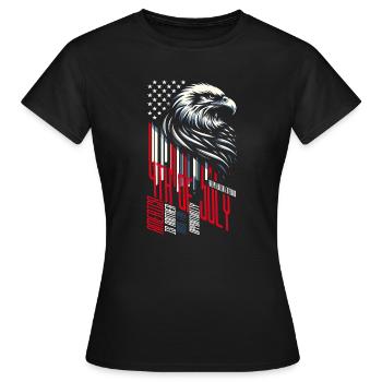 4 JUILLET L’AMÉRIQUE EST UN AUTRE NOM D’OPPORTUNITÉ - T-shirt Femme - noir - Devant - AI Model Female 172 dark (172cm)