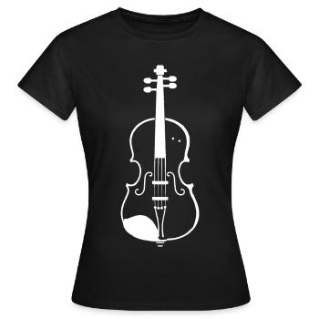 Fiddle Sketch - Women's T-Shirt - black - Front - AI Model Female 172 dark (172cm)