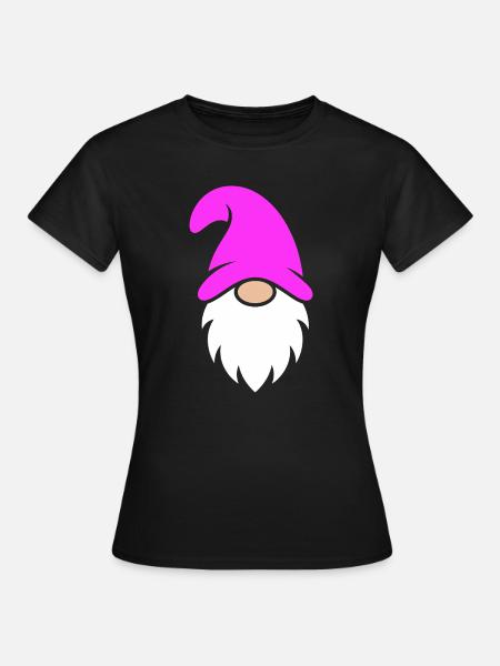 Magenta Hut Zwerg - Frauen T-Shirt - Schwarz