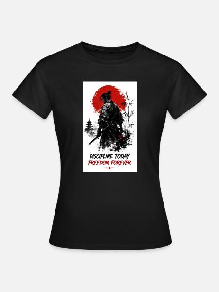 Disziplin Heute Freiheit Für Immer - Frauen T-Shirt - Schwarz