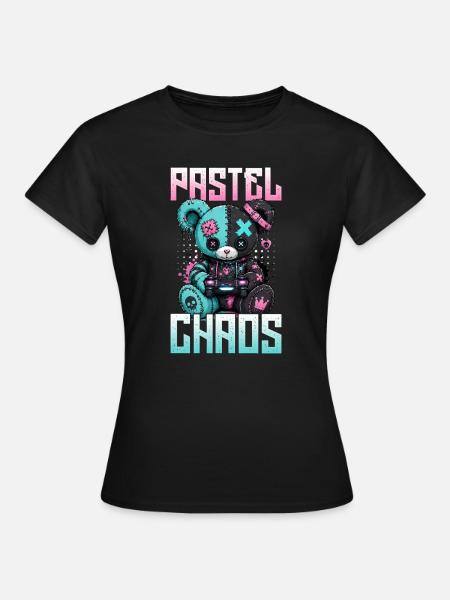 Pastel Goth Soft Goth Gaming Gamer - Frauen T-Shirt - Schwarz