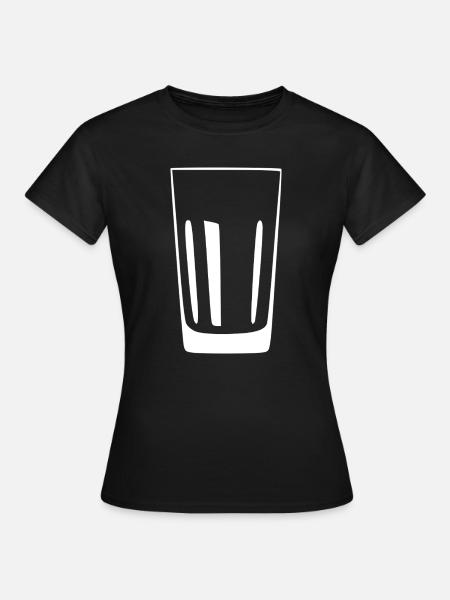 Longdrinks Glas Gastronomie Geschenk - Frauen T-Shirt - Schwarz