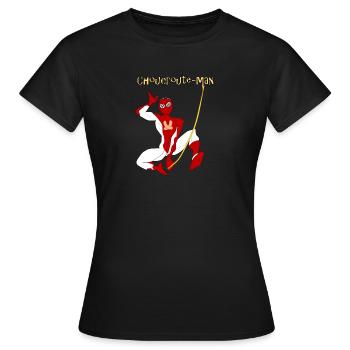 Elsässer Sauerkrautmann - Frauen T-Shirt - Schwarz - Vorne - AI Model Female 172 dark (172cm)