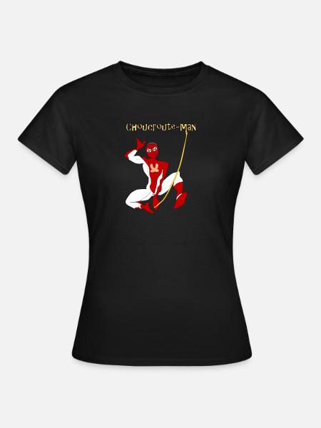 Alsace Choucroute man - T-shirt Femme - noir